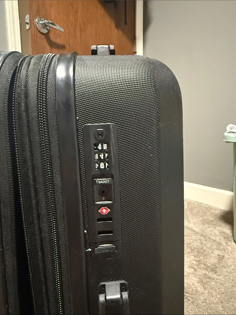 Roberto Cavalli Black Hard-Shell Spinner Carry-On